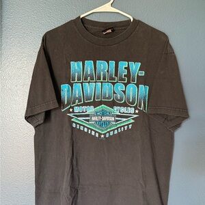 Harley-Davidson Black and Blue Graphic Tee